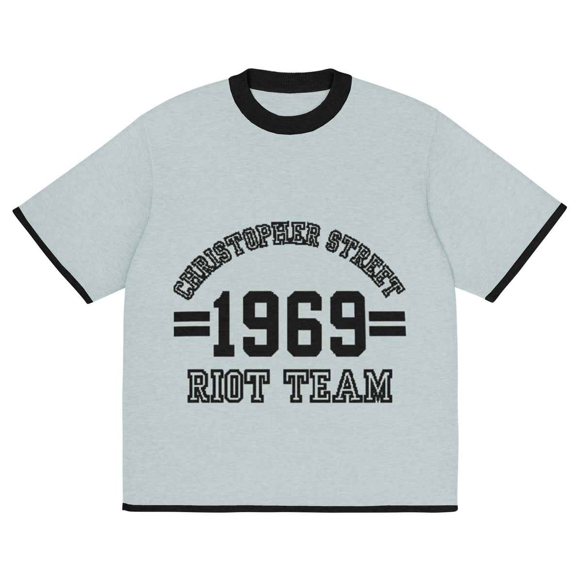 Gestricktes T-Shirt - Riot Team (hell)