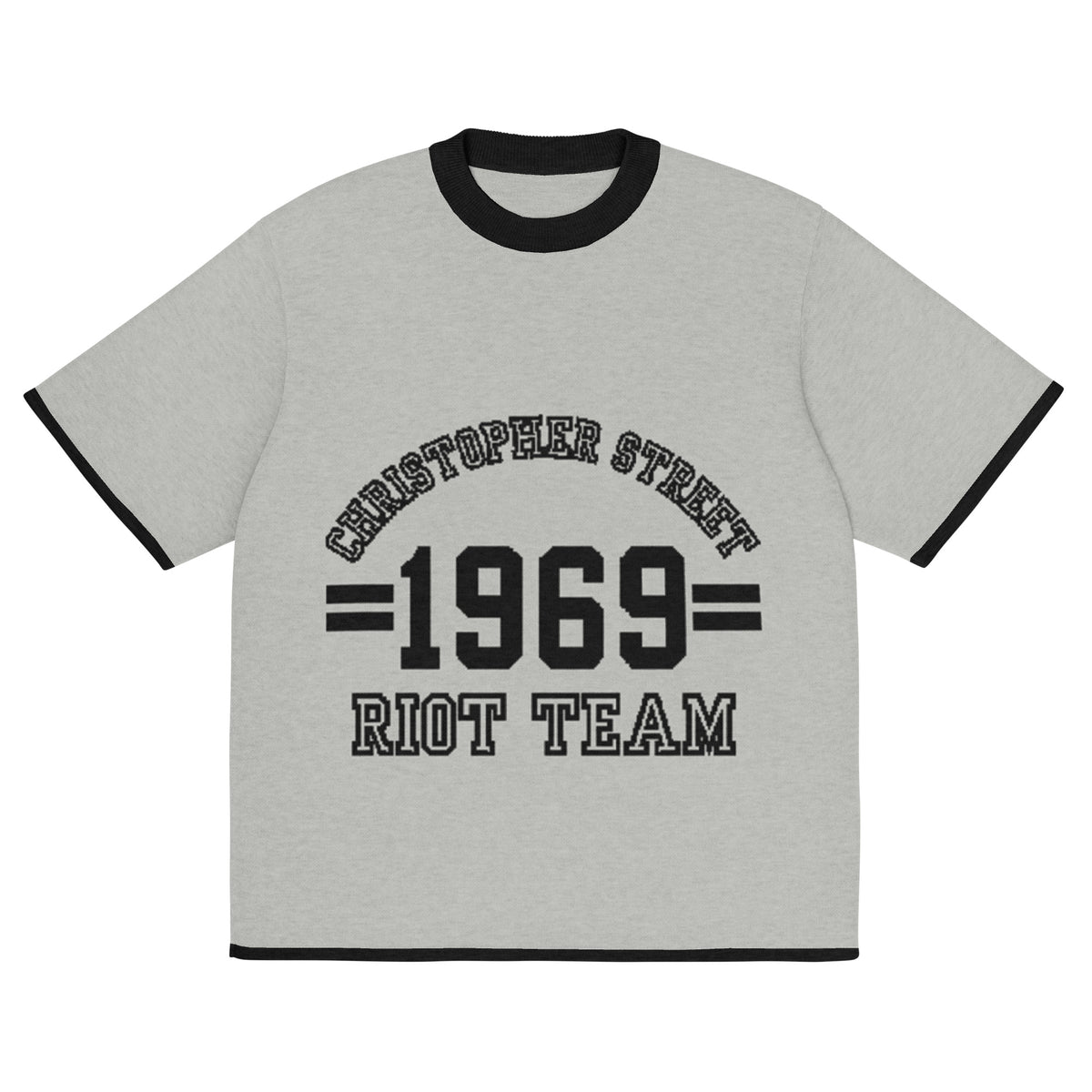Gestricktes T-Shirt - Riot Team (hell)