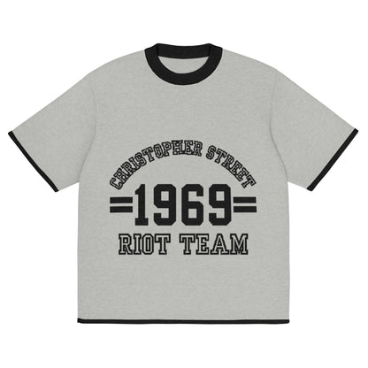 Gestricktes T-Shirt - Riot Team (hell)