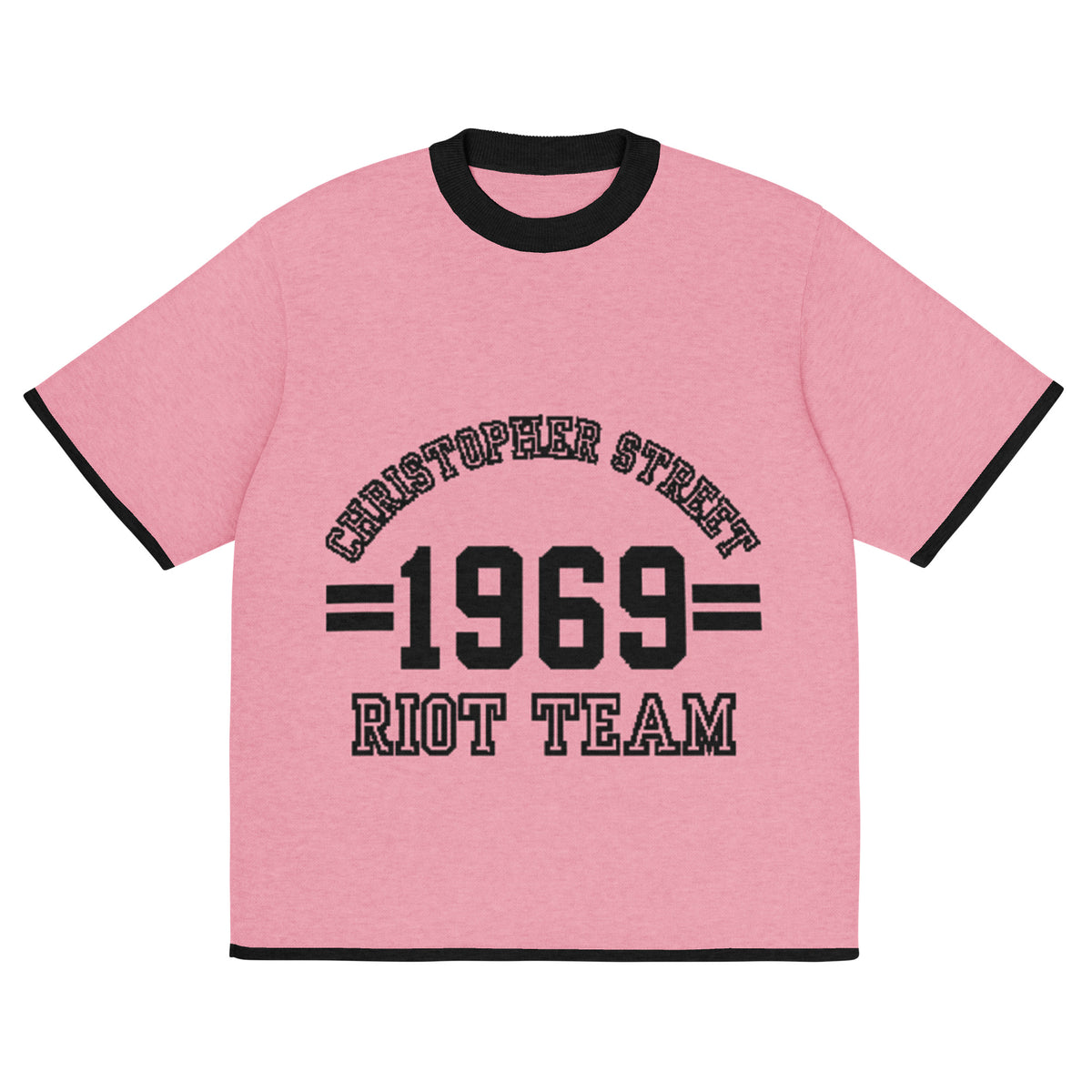 Gestricktes T-Shirt - Riot Team (hell)