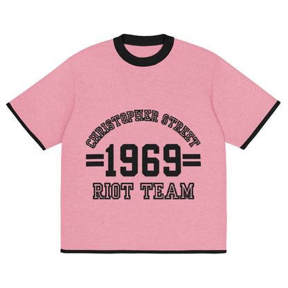 Gestricktes T-Shirt - Riot Team (hell)