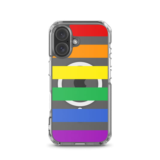 Transparente iPhone®-Hülle mit MagSafe® - Pride Flag