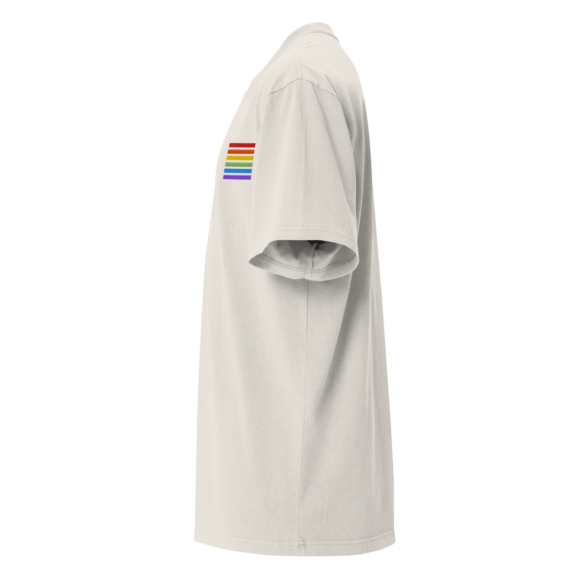 Oversized T-Shirt Washed – Pride Flag Patch