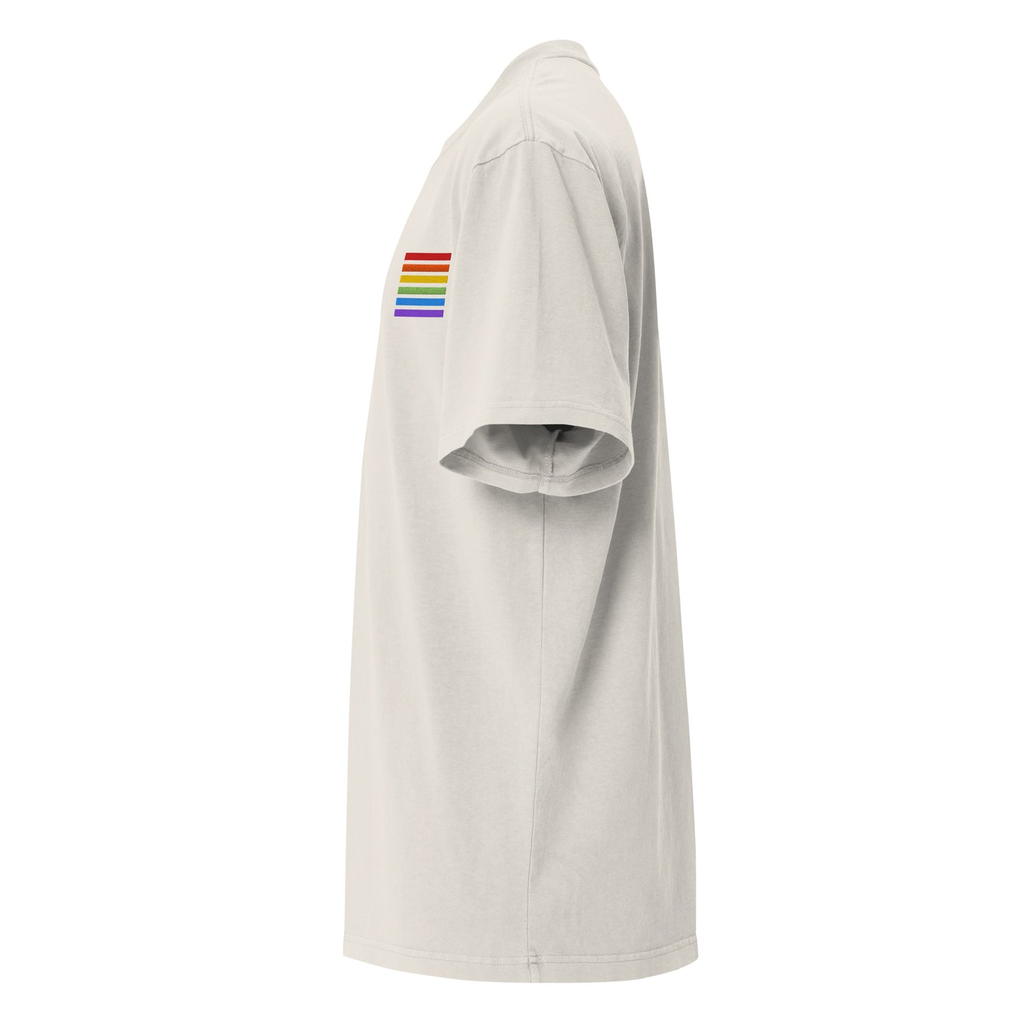 Oversized T-Shirt Washed – Pride Flag Patch