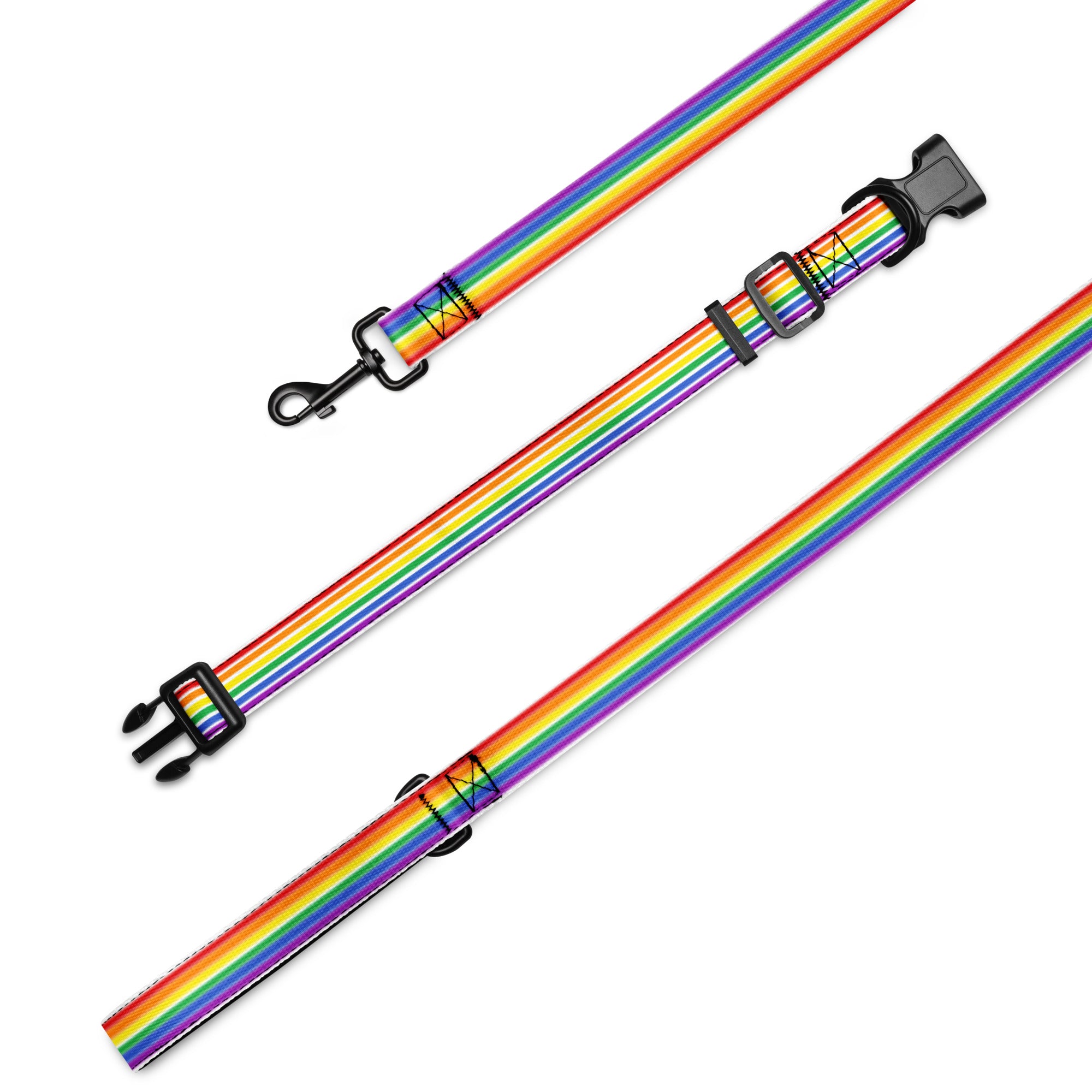 Halsband und Tierleine - Pride Flag