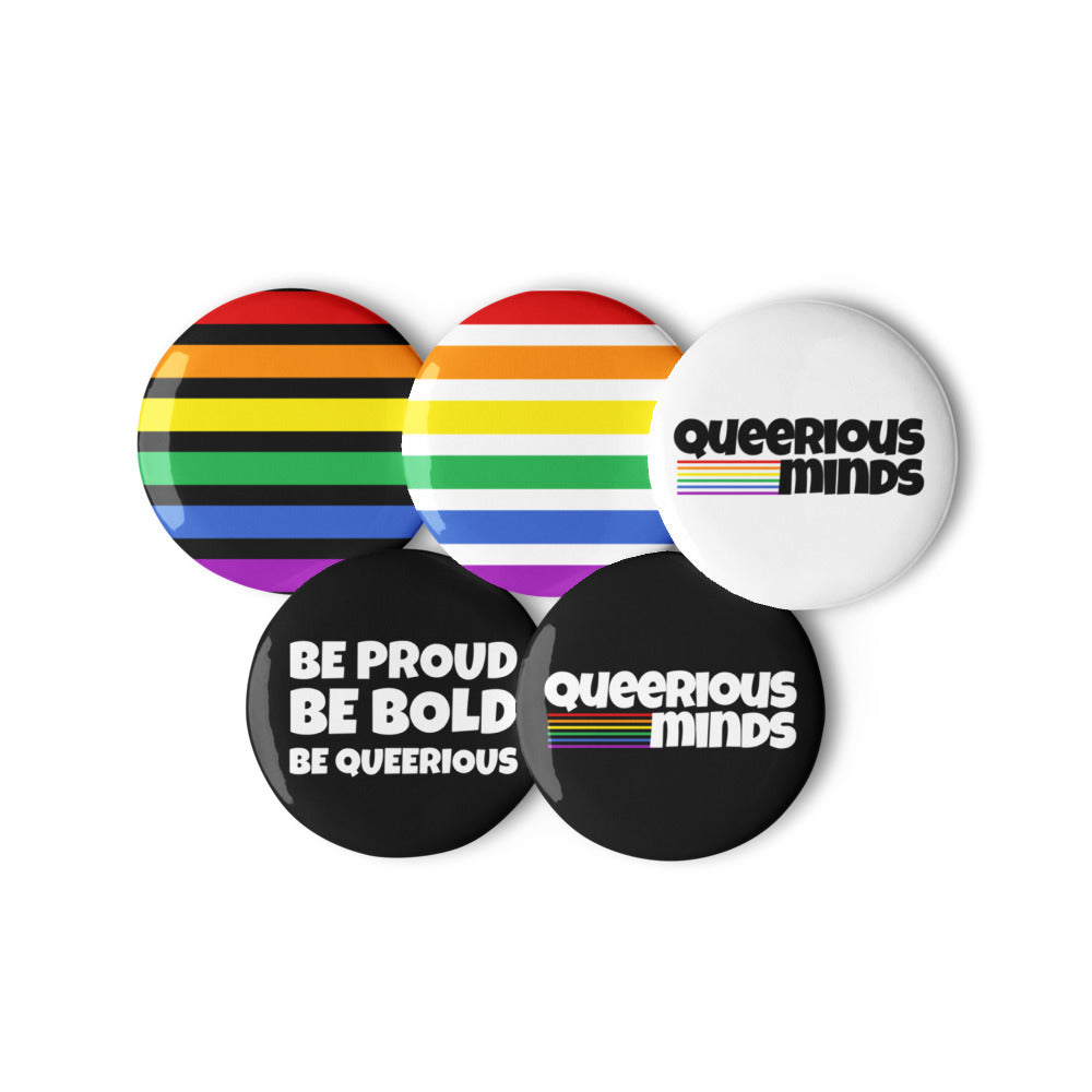 Button-Set mit Flagge - Pride