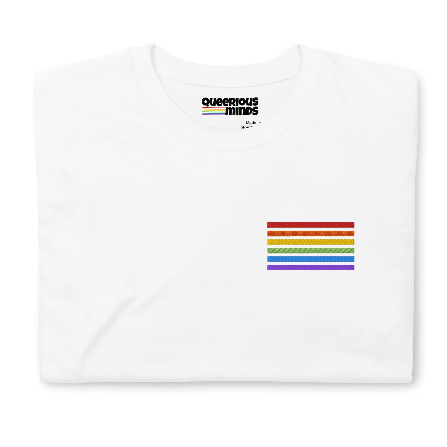 Classic Baumwoll-T-Shirt - Pride Flag Patch