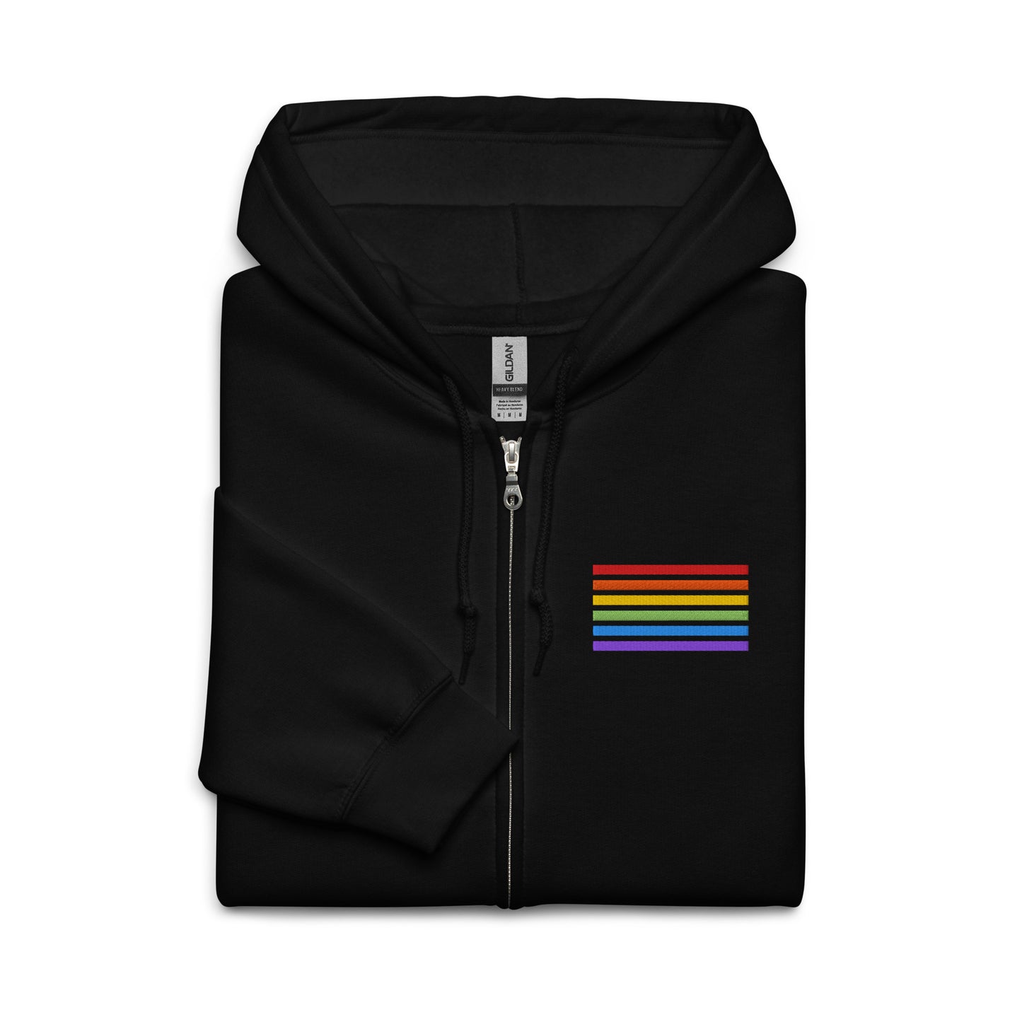 Classic Zip-Hoodie - Pride Flag Patch