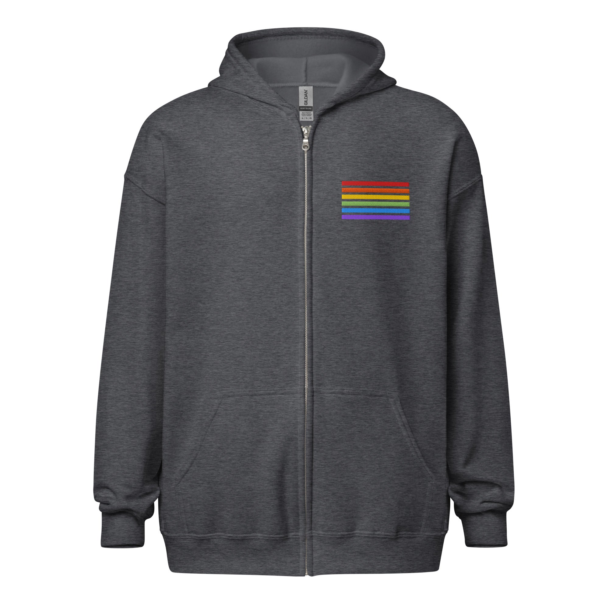 Classic Zip-Hoodie - Pride Flag Patch