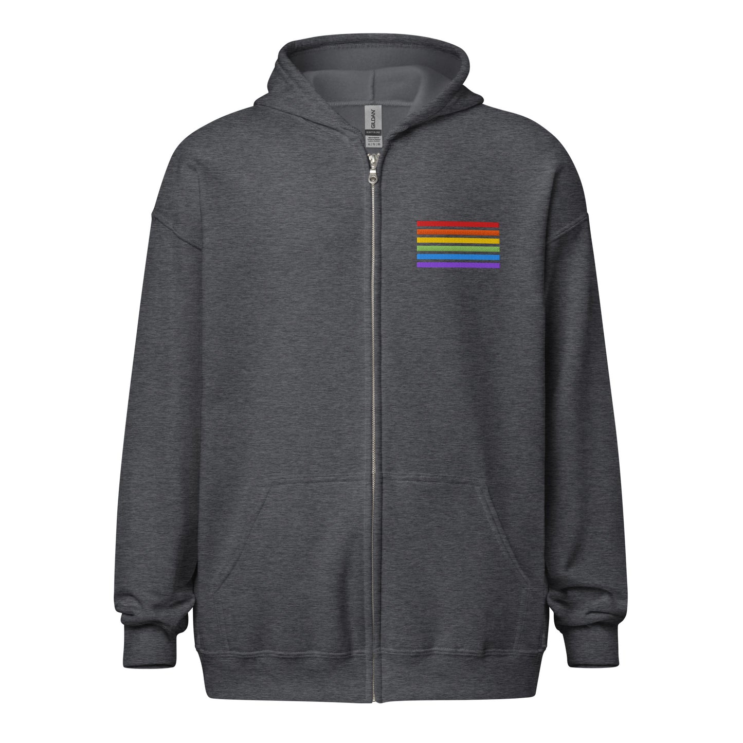 Classic Zip-Hoodie - Pride Flag Patch
