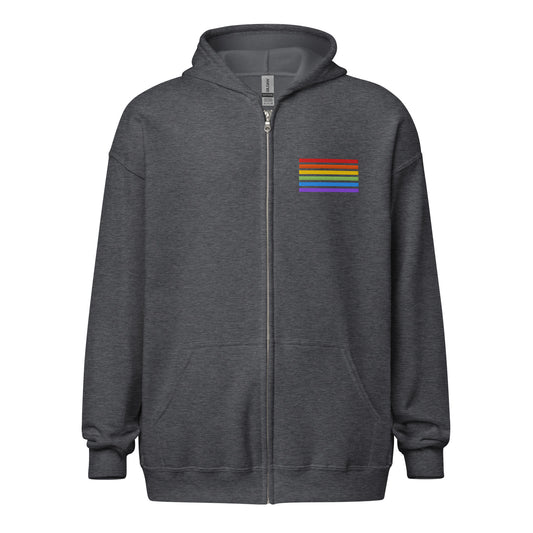 Classic Zip-Hoodie - Pride Flag Patch