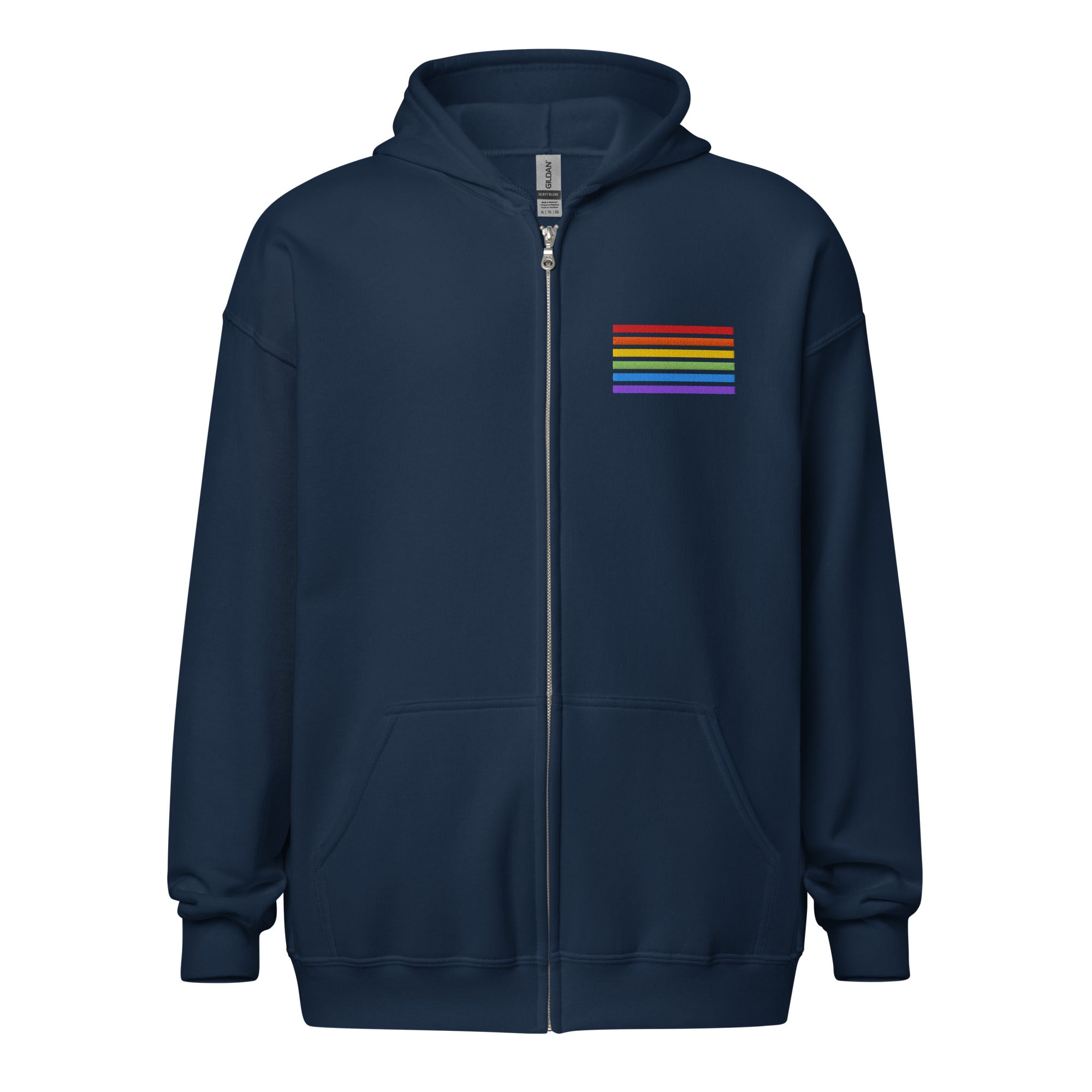 Classic Zip-Hoodie - Pride Flag Patch