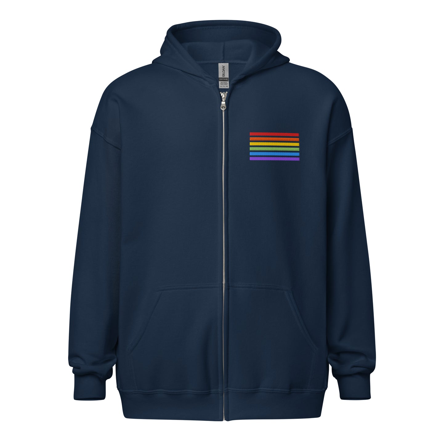 Classic Zip-Hoodie - Pride Flag Patch