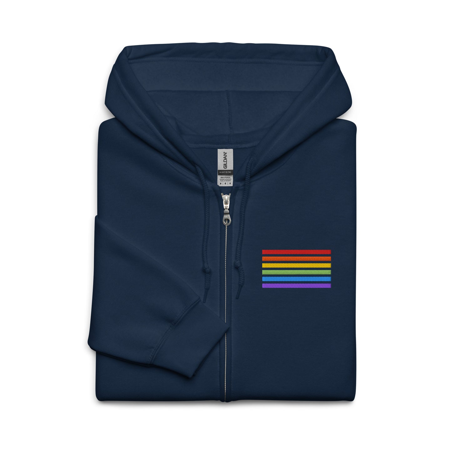 Classic Zip-Hoodie - Pride Flag Patch