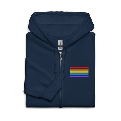 Classic Zip-Hoodie - Pride Flag Patch