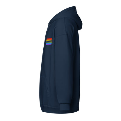 Classic Zip-Hoodie - Pride Flag Patch