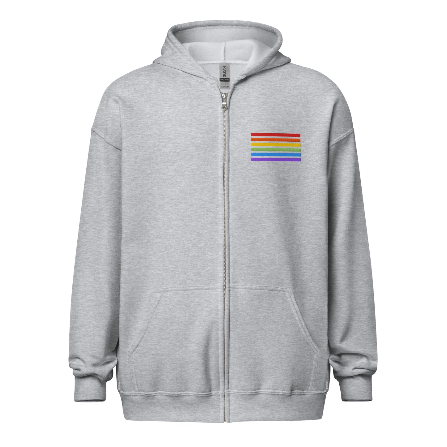 Classic Zip-Hoodie - Pride Flag Patch