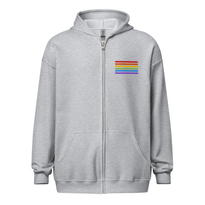 Classic Zip-Hoodie - Pride Flag Patch