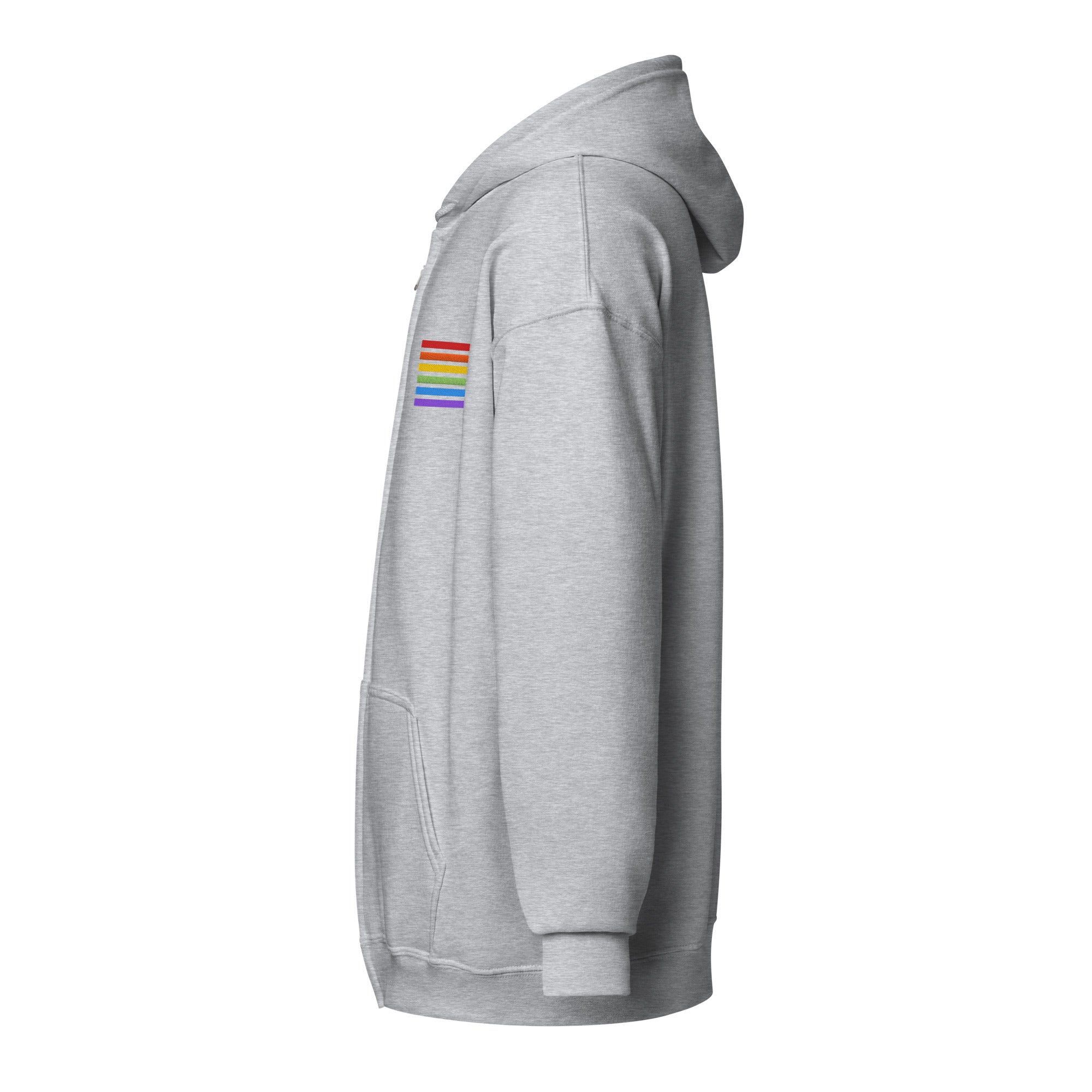 Classic Zip-Hoodie - Pride Flag Patch