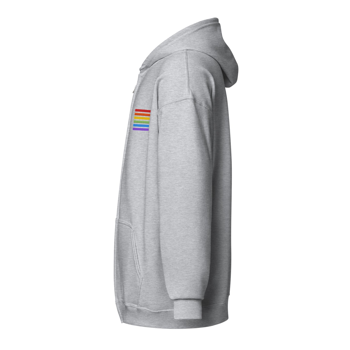 Classic Zip-Hoodie - Pride Flag Patch