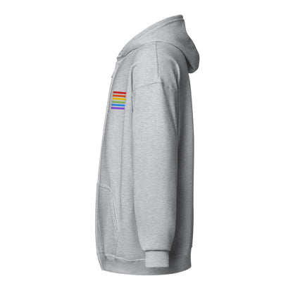Classic Zip-Hoodie - Pride Flag Patch