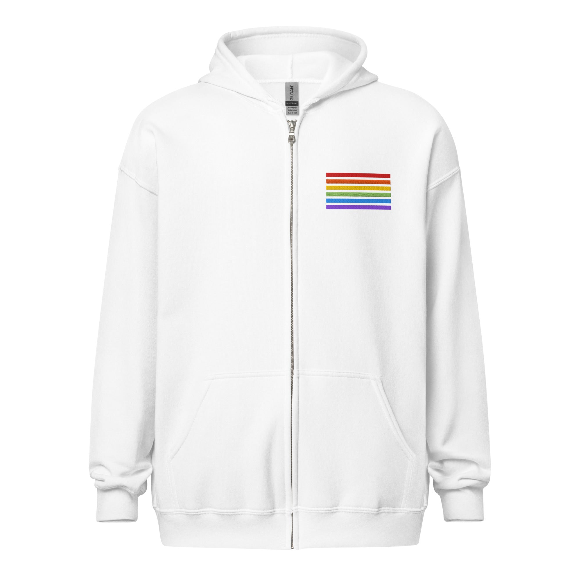 Classic Zip-Hoodie - Pride Flag Patch
