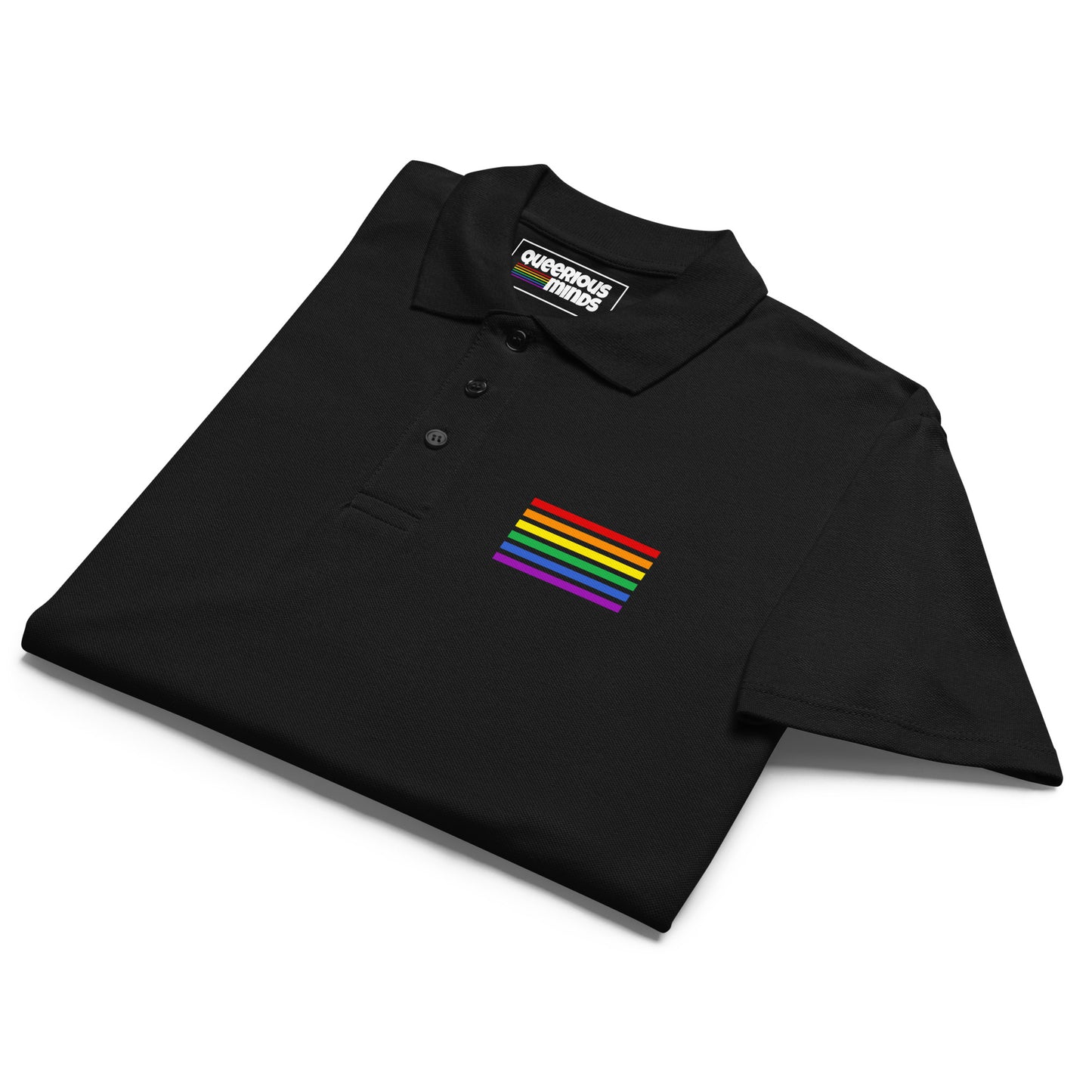 Polo Shirt - Pride Flag Patch
