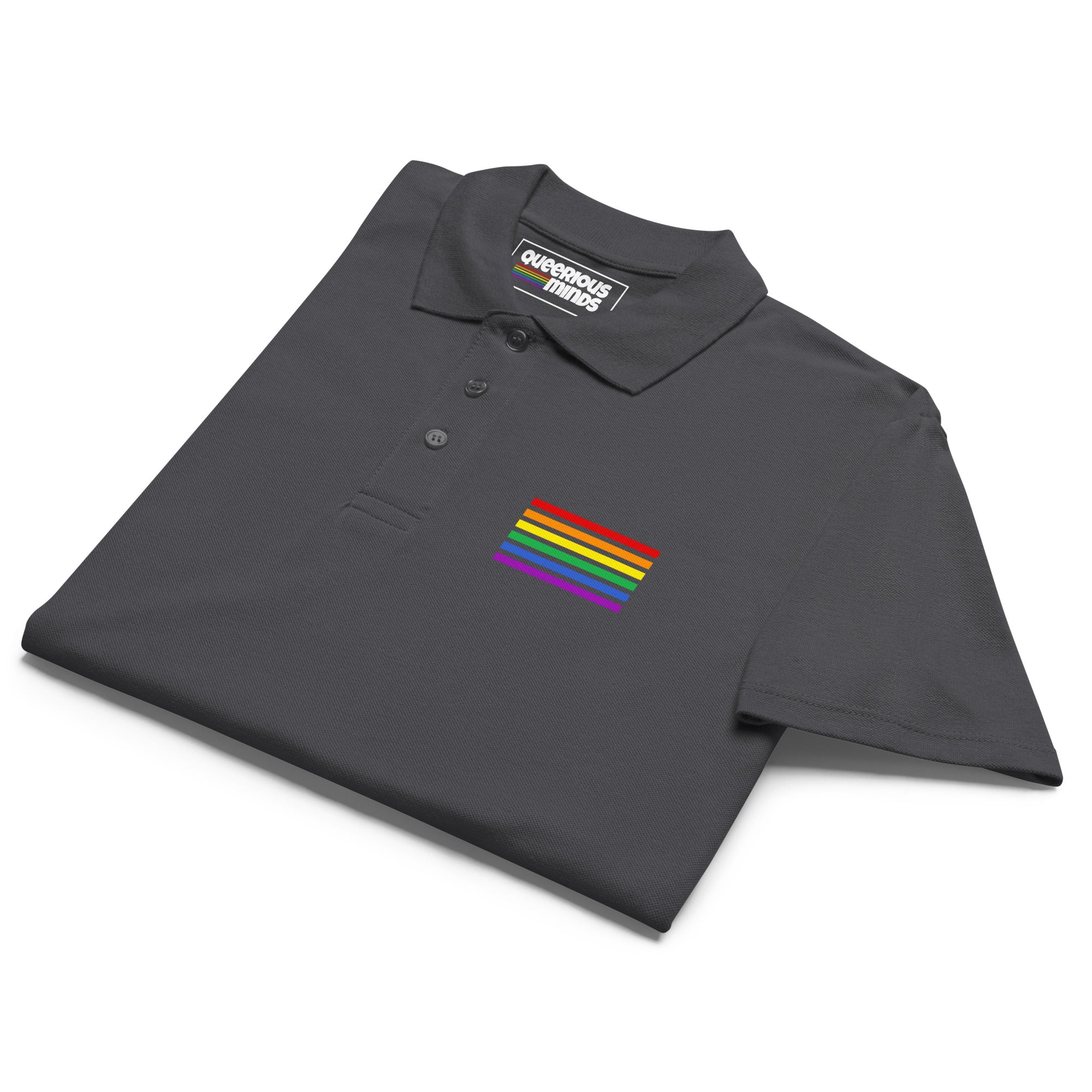 Polo Shirt - Pride Flag Patch