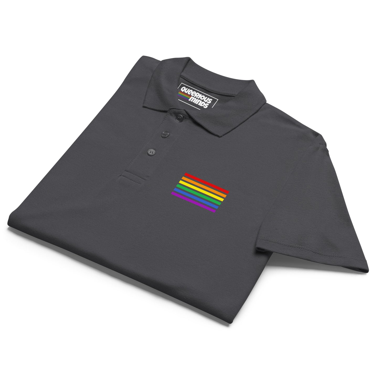 Polo Shirt - Pride Flag Patch