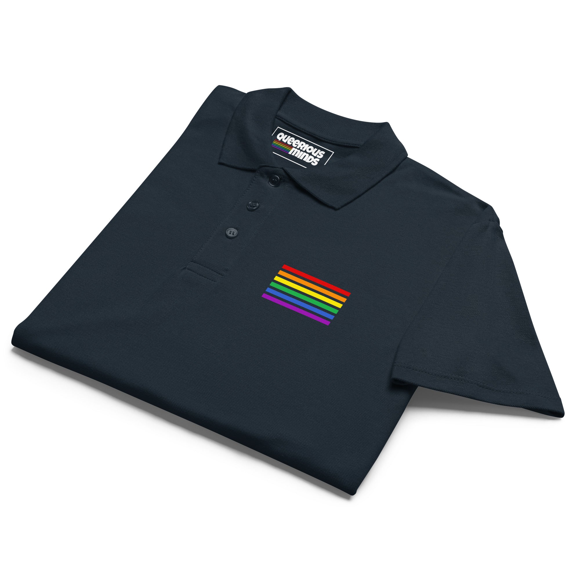 Polo Shirt - Pride Flag Patch
