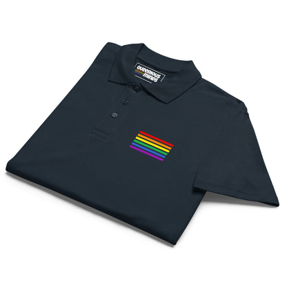 Polo Shirt - Pride Flag Patch