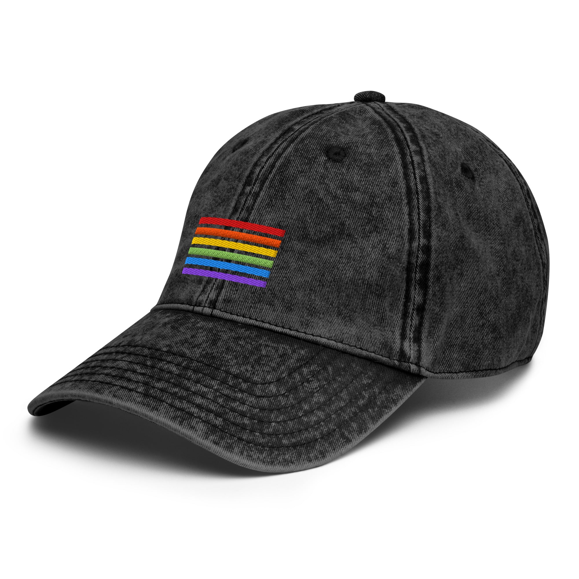 Baumwoll-Twill Dad Cap – Pride Flag Patch