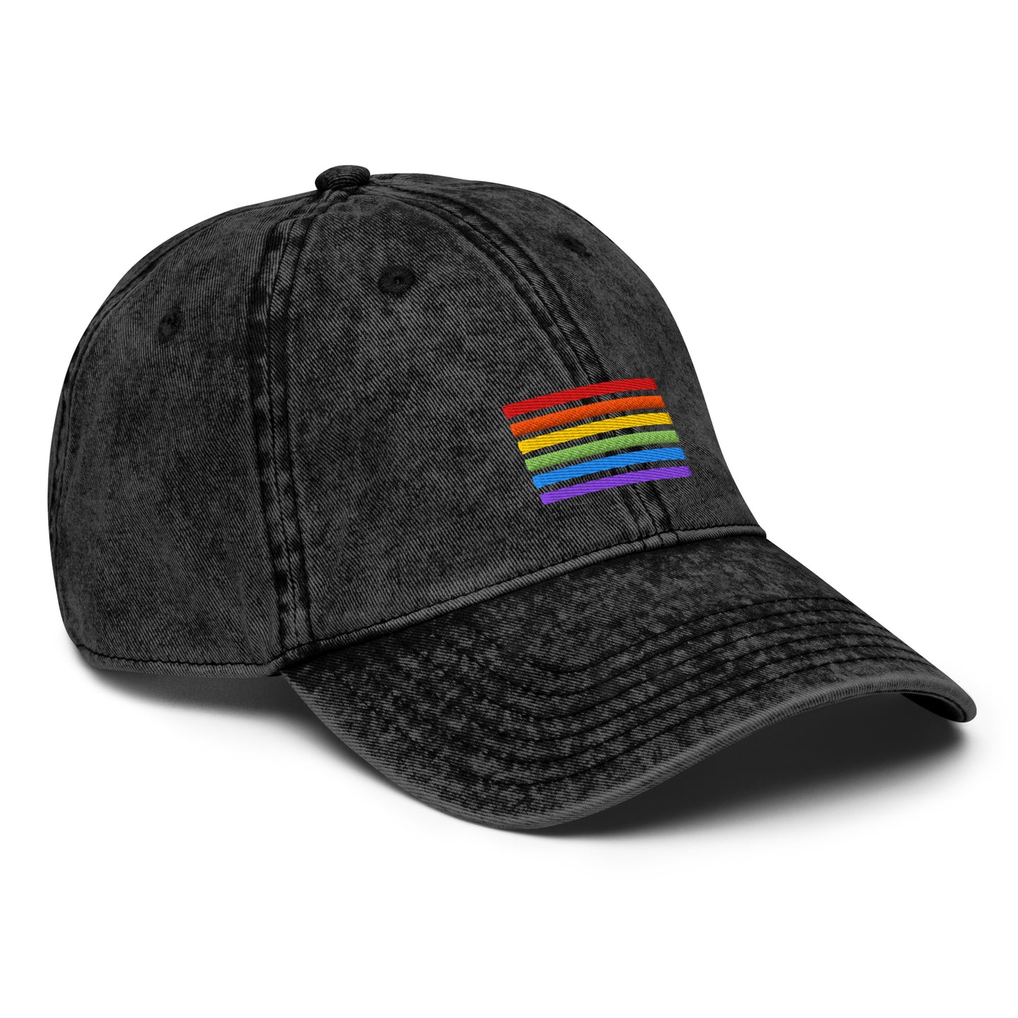 Baumwoll-Twill Dad Cap – Pride Flag Patch